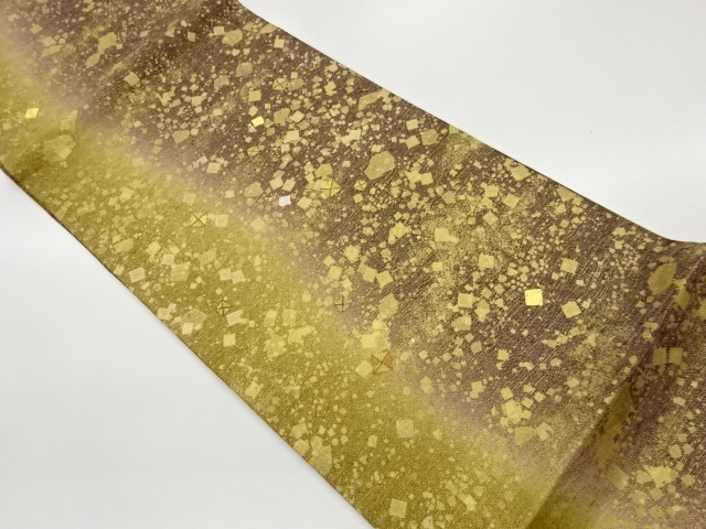 JAPANESE FUKURO OBI / EMBROIDERY / KINSAI / SHIKISHI PATTERN